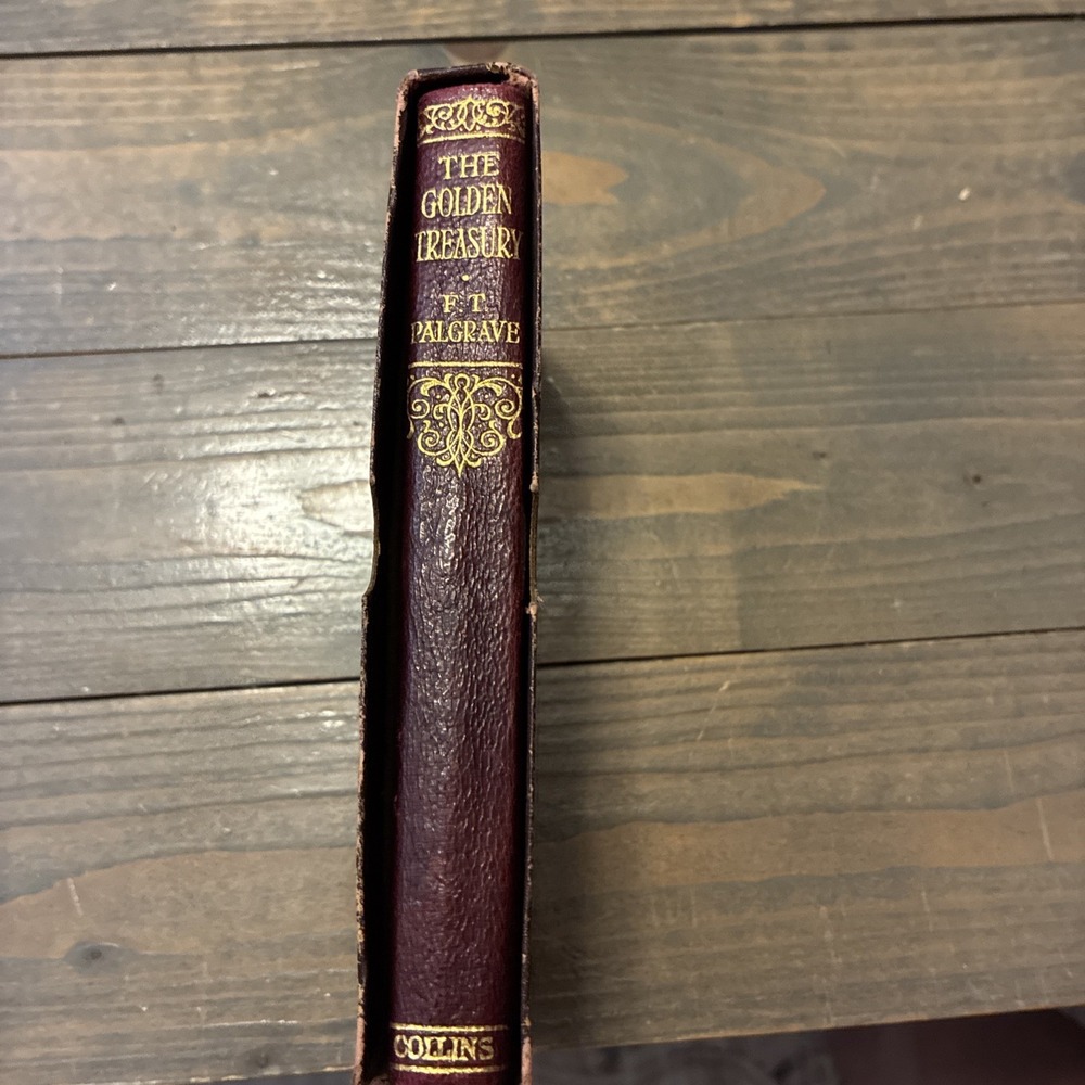 The Golden Treasury Francis Turner Palgrave Antique Poetry Book British Made